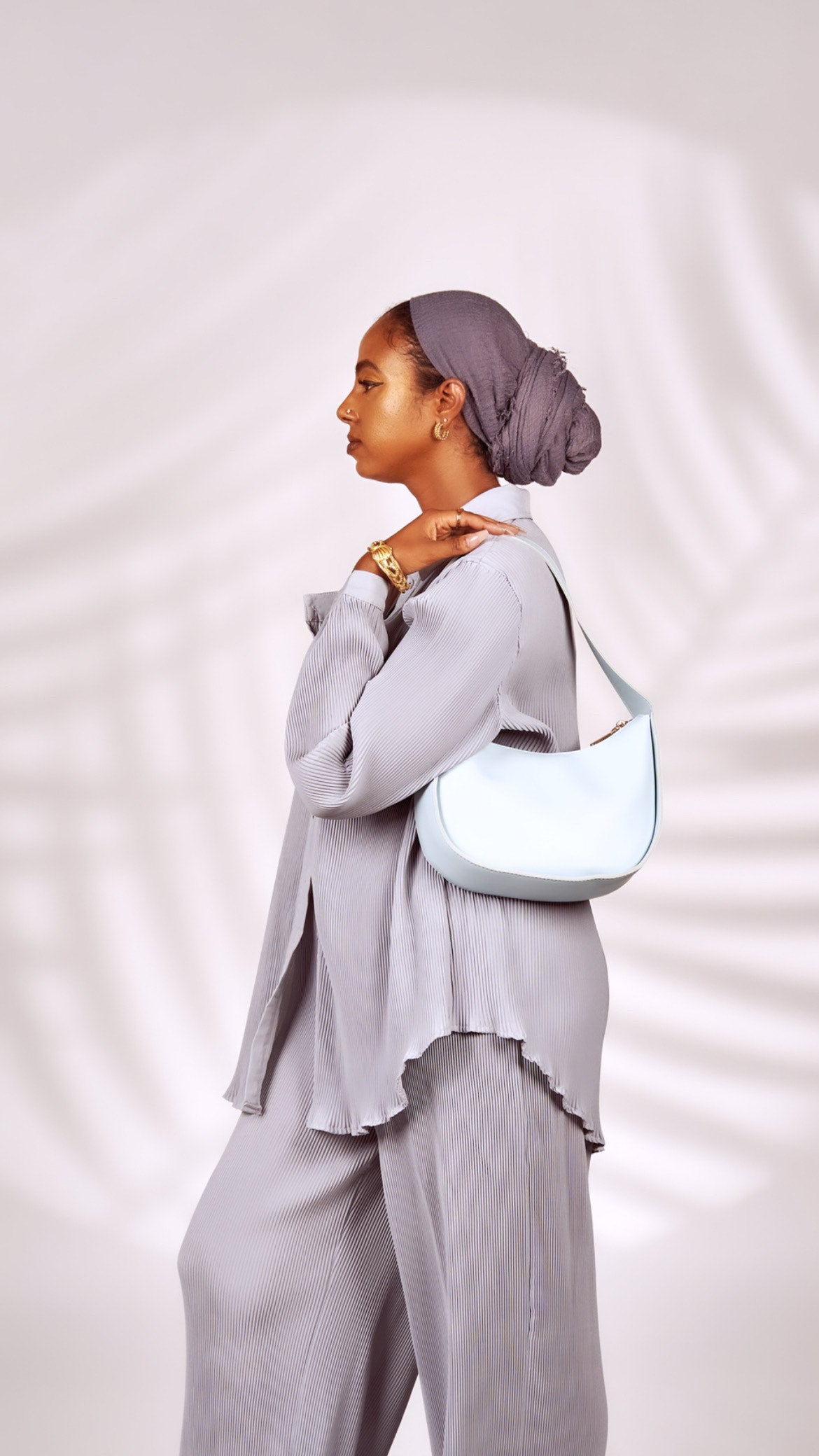 Semira Shoulder Bag - Sky Blue